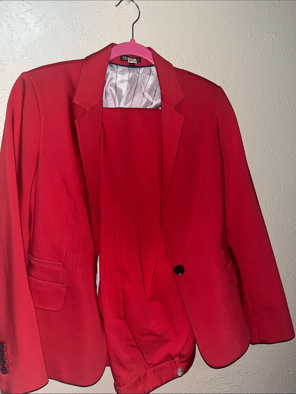 Express Women's Red Blazer with pants